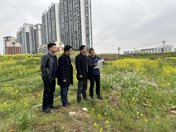 3月29日，張總陪同汪盛縣長調(diào)度揚之學校征地.jpg